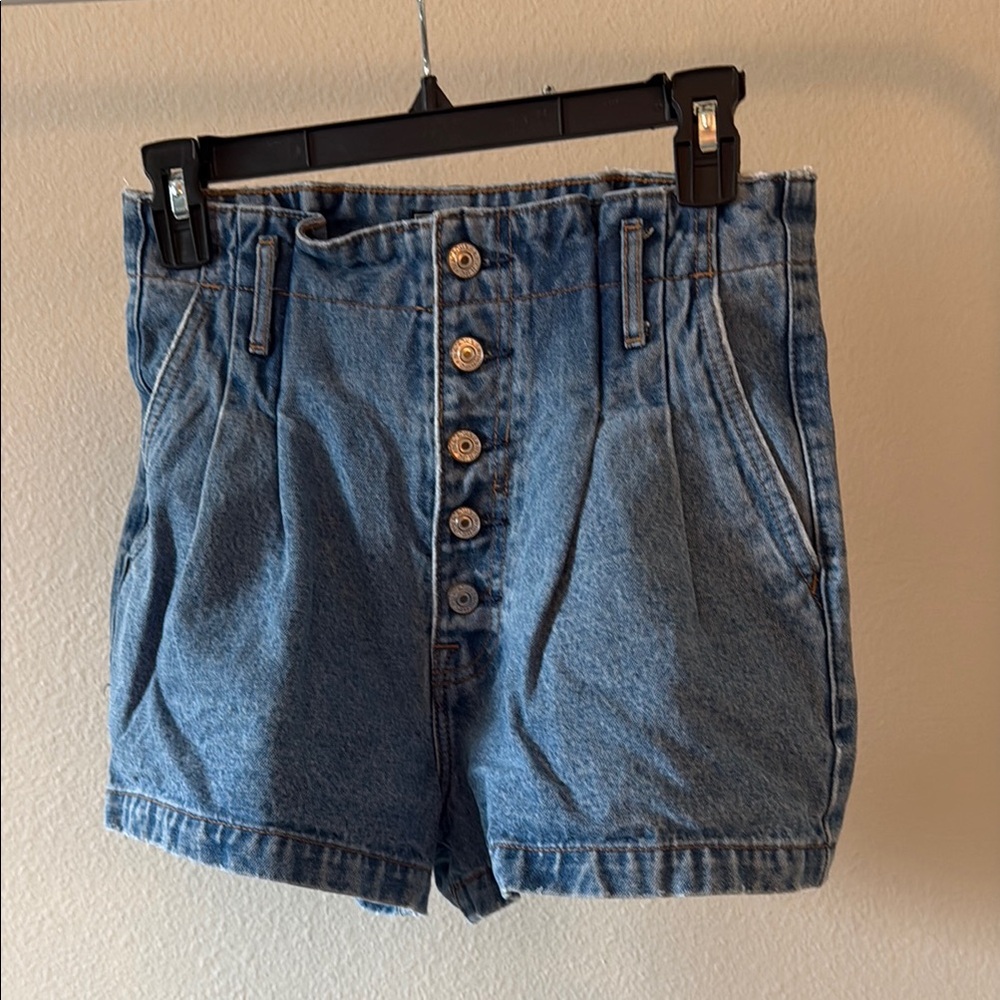 Denim High-Waisted Women's Shorts